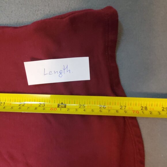 Camber & Grace Cowl Neck T-shirt Women Size L Saffron Red Long Sleeve Stylish - Picture 8 of 9